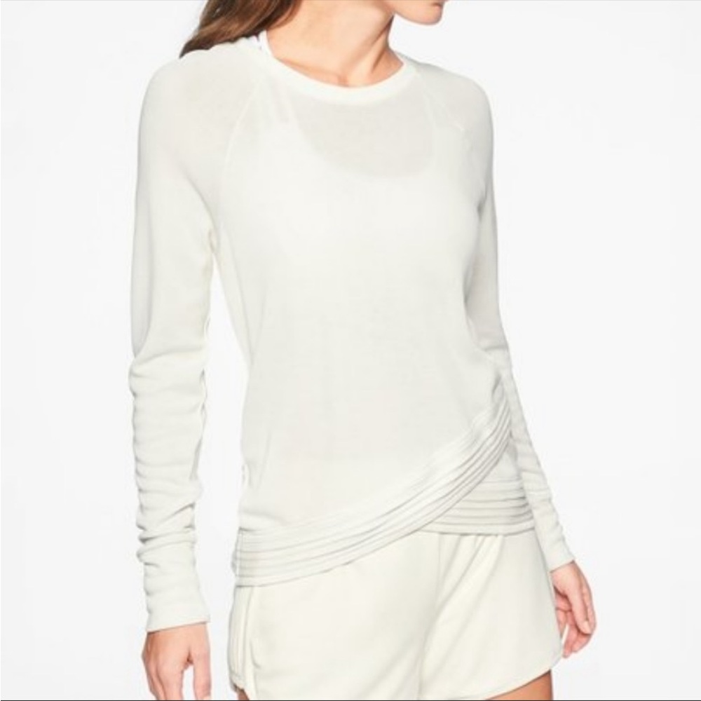 Athleta Serenity Criss Cross Lightweight Sweatshirt NWT